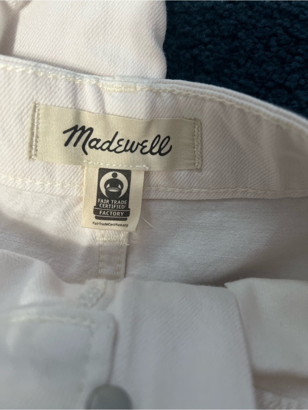 Madewell White Wide Sweep Trouser - Picture 6 of 6